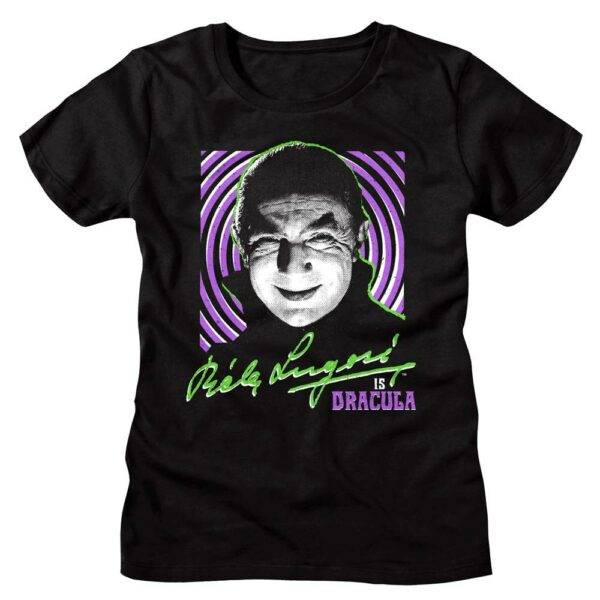 Bela Lugosi is Dracula Hypnotic Swirls Women’s T Shirt