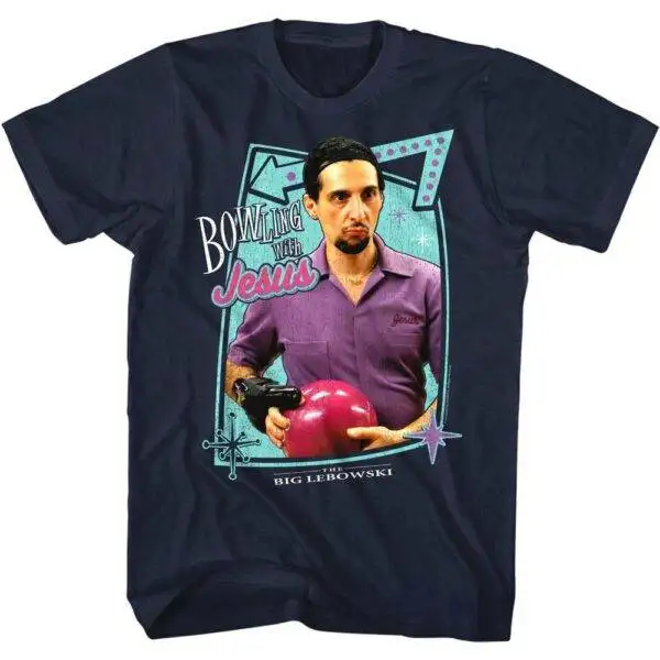 Big Lebowski Bowling with Jesus Men’s T Shirt