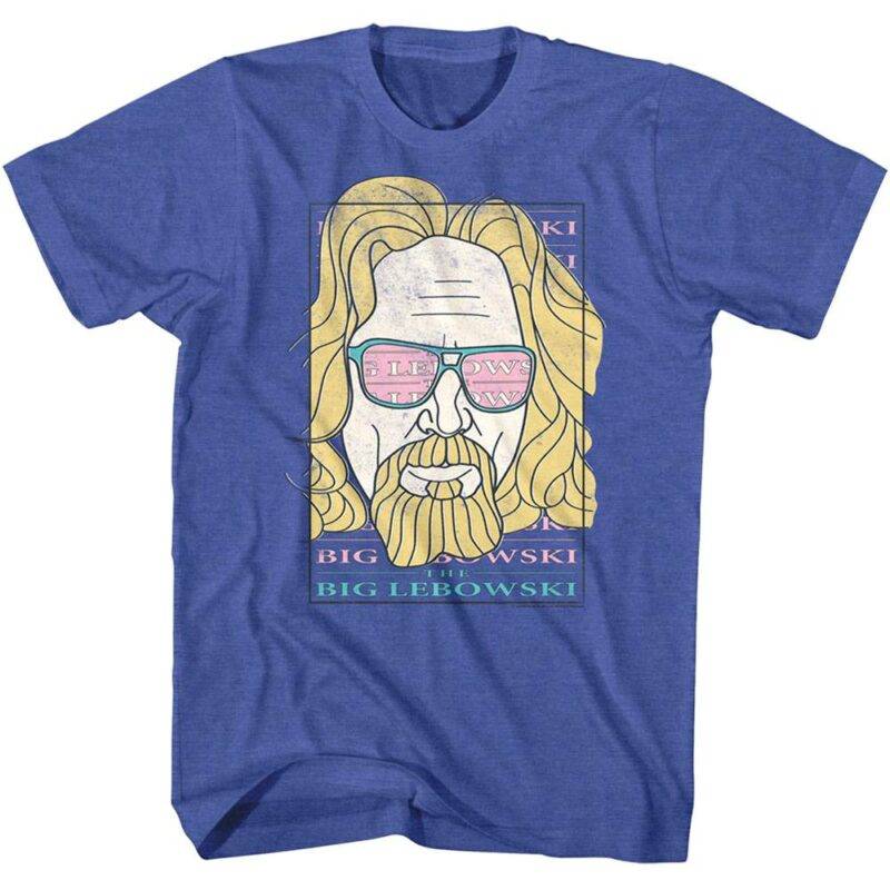 Big Lebowski Cartoon Sunglasses Men’s T Shirt