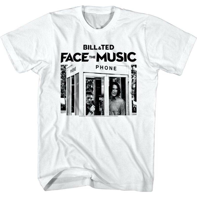 Bill & Ted 3 Face The Music Old Phone Booth Men’s T Shirt