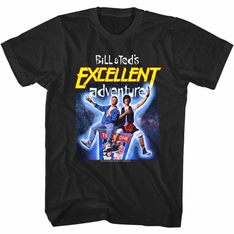 Bill & Ted’s Excellent Adventure Space Poster Men’s T Shirt