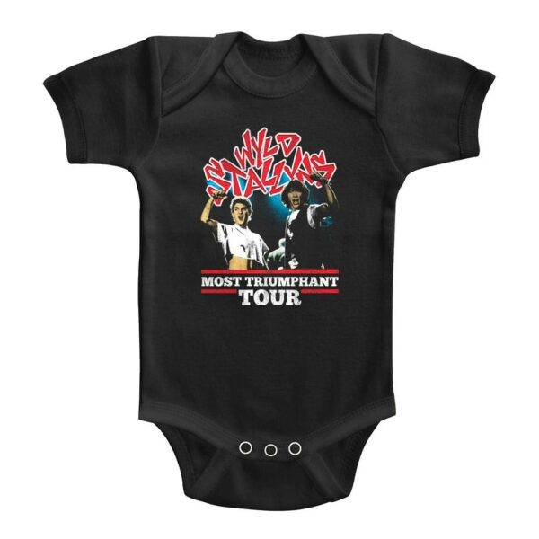 Bill & Ted Wyld Stallyns Most Triumphant Tour Baby Onesie