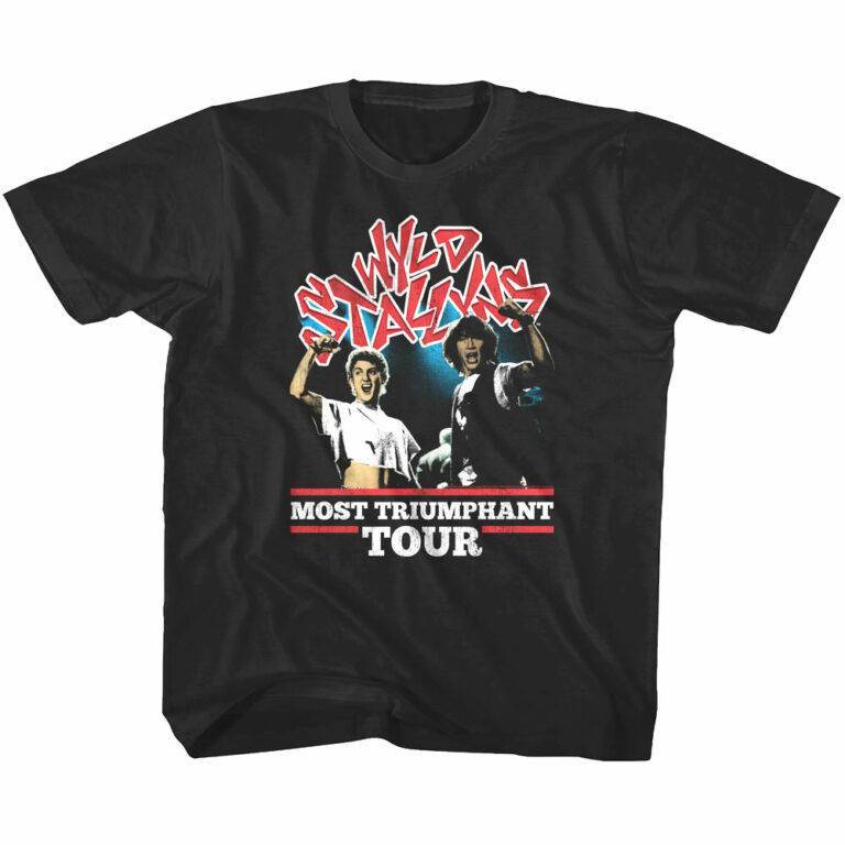 Bill & Ted Wyld Stallyns Most Triumphant Tour Kids T Shirt