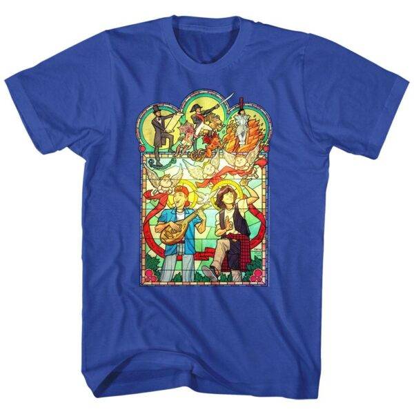 Bill & Ted Stained Glass Men’s T Shirt