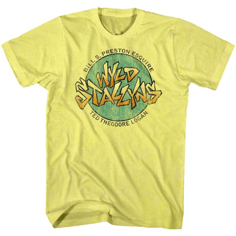 Bill & Ted Wyld Stallyns Men’s Yellow T Shirt