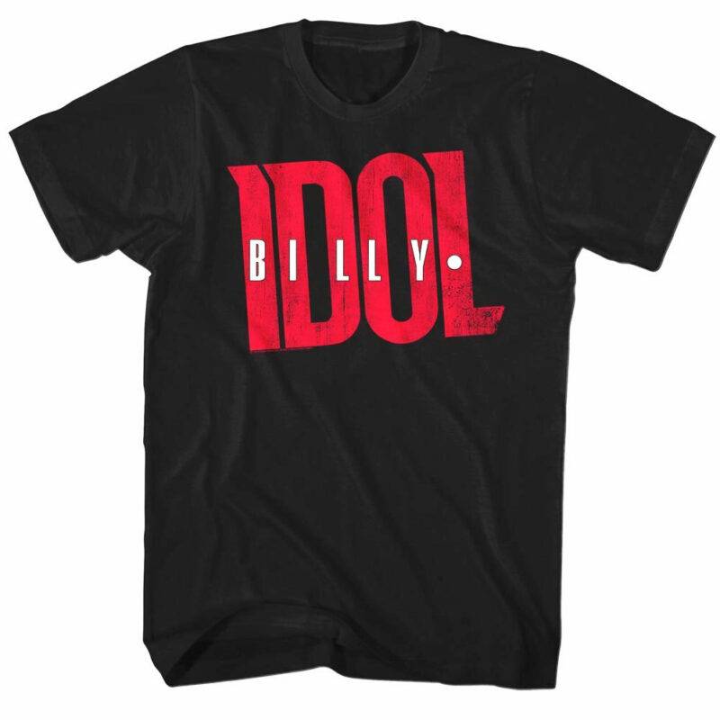 Billy Idol Punk Rock Logo Men’s T Shirt