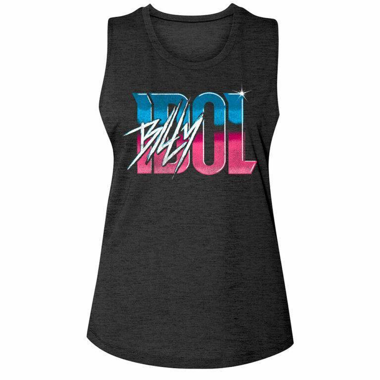 Billy Idol 80’s Chrome Logo Women’s Tank