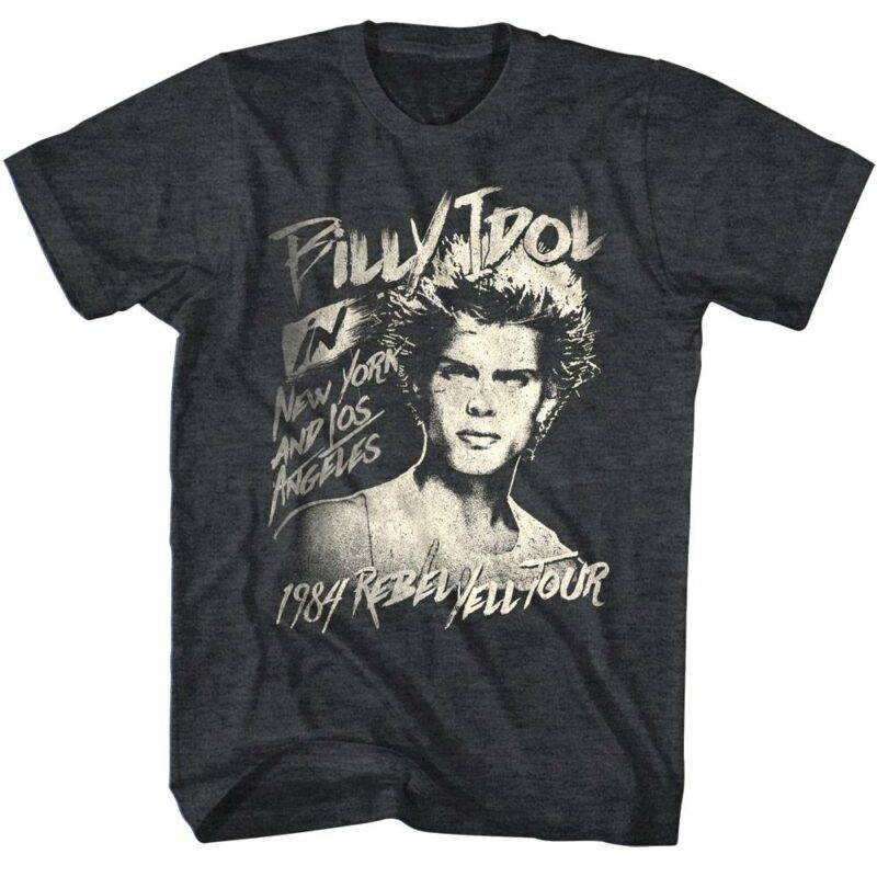 Billy Idol Rebel Yell Tour 1984 Men’s T Shirt