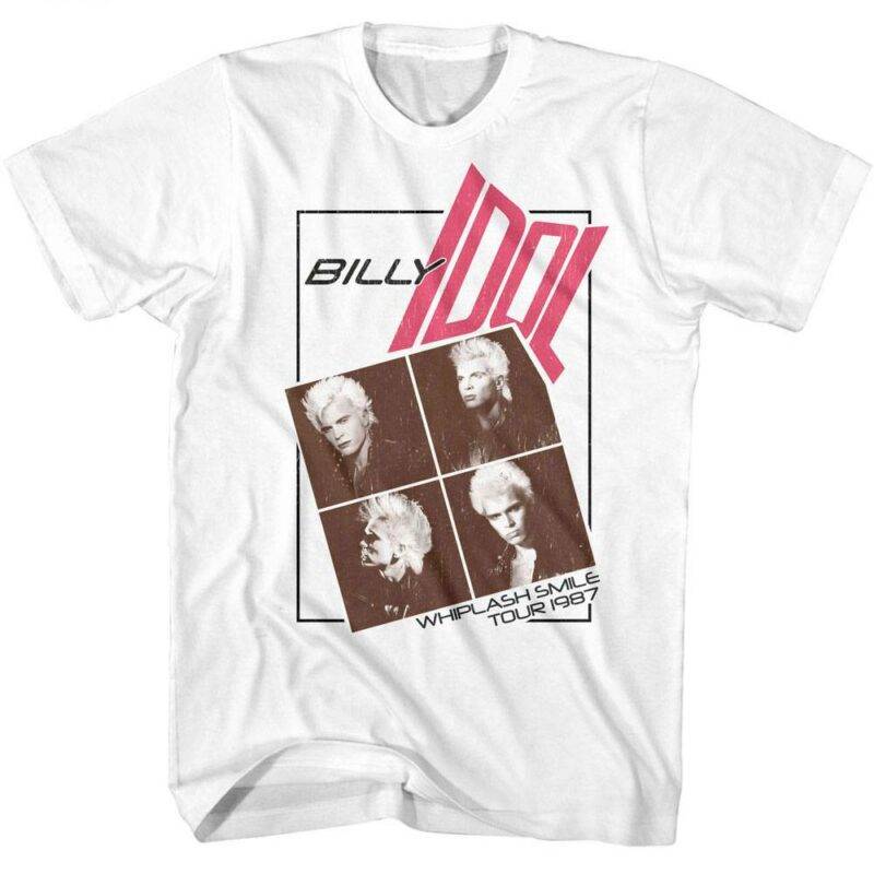 Billy Idol Whiplash Smile Tour 1987 Men’s T Shirt