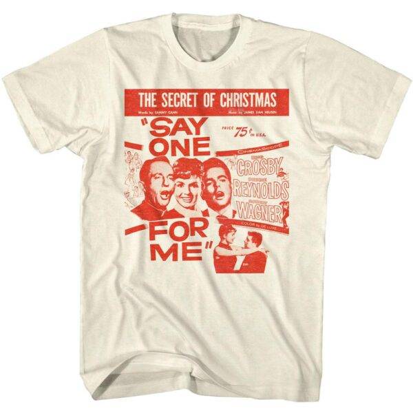 Bing Crosby The Secret of Christmas Poster Men’s T Shirt