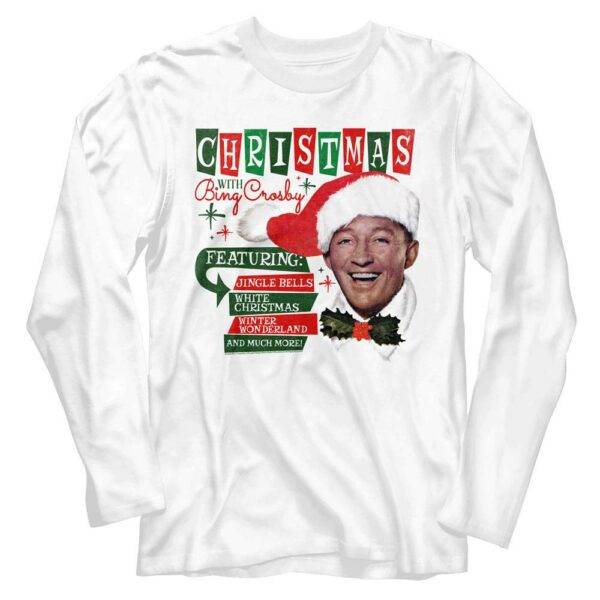 Christmas with Bing Crosby Men’s Long Sleeve T Shirt