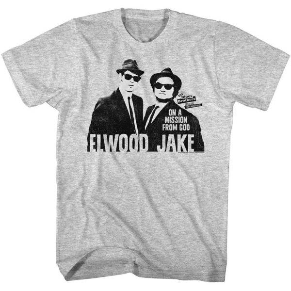 Blues Brothers Jake & Elwood Mission from God Men’s T Shirt