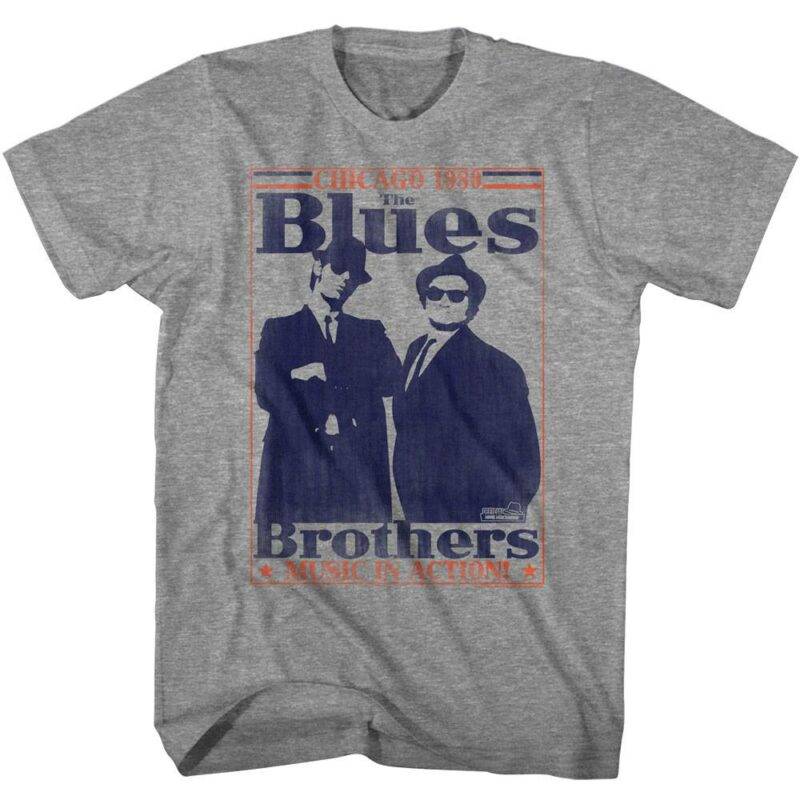 Blues Brothers Chicago 1980 Men’s T Shirt