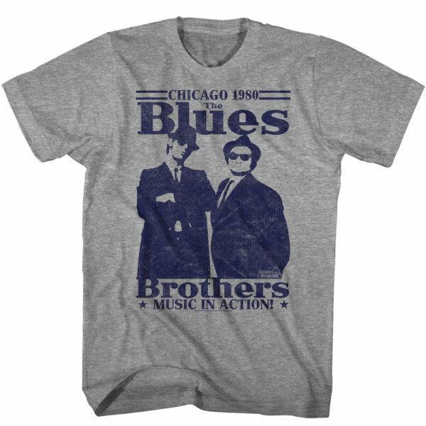 Blues Brothers Music in Action Men’s T Shirt