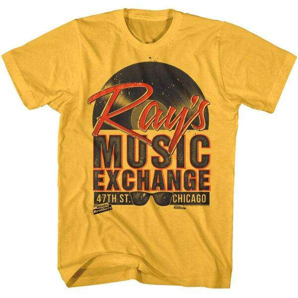 Blues Brothers Ray’s Music Exchange Men’s T Shirt