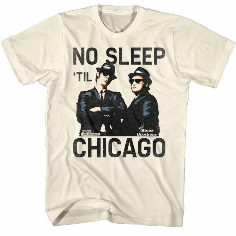 Blues Brothers No Sleep Til Chicago Men’s T Shirt