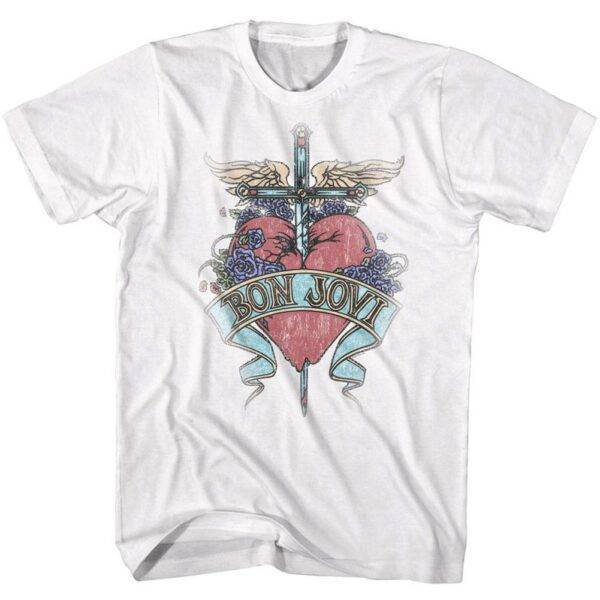 Bon Jovi Vintage Heart T-Shirt