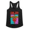 Bon Jovi Color Block Top