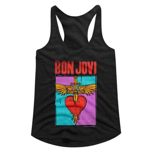 Bon Jovi Color Block Top
