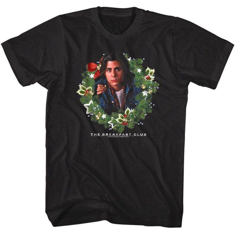 Breakfast Club Bender Christmas Wreath Men’s T Shirt