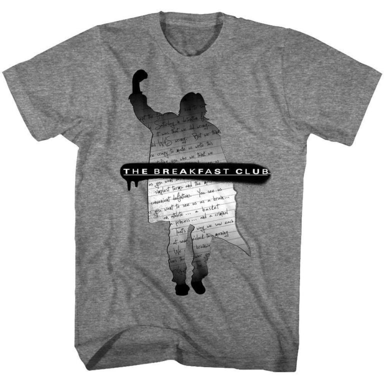 Breakfast Club Silhouette Letter Men’s T Shirt