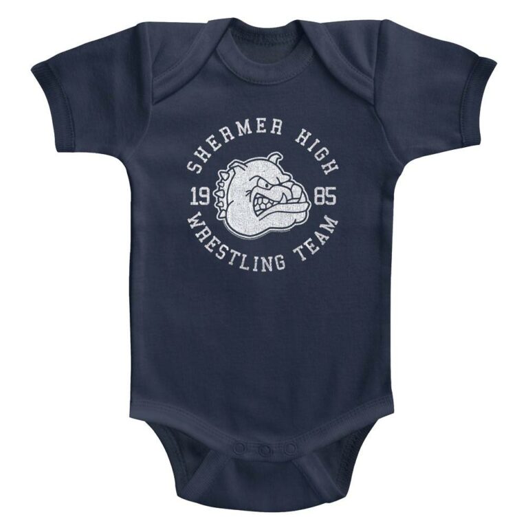 Breakfast Club Shermer High Wrestling Bulldogs Baby Onesie