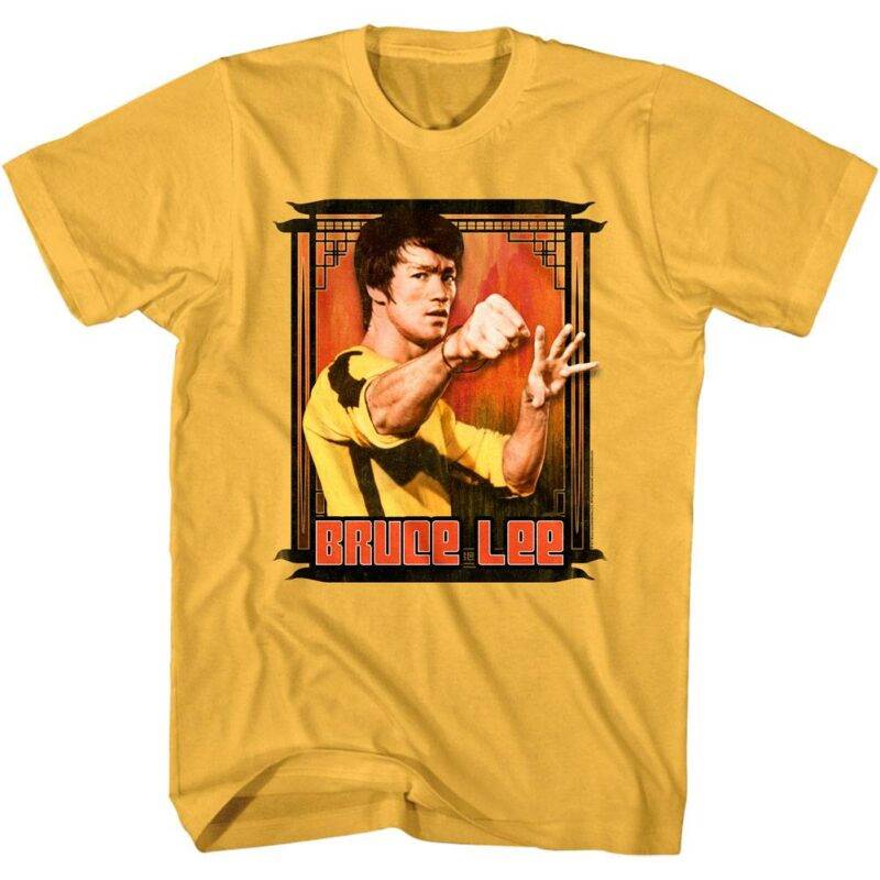 Bruce Lee Yellow Jumpsuit Pagoda Men’s T Shirt