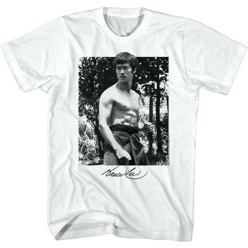 Bruce Lee Warrior in the Garden Men’s T Shirt