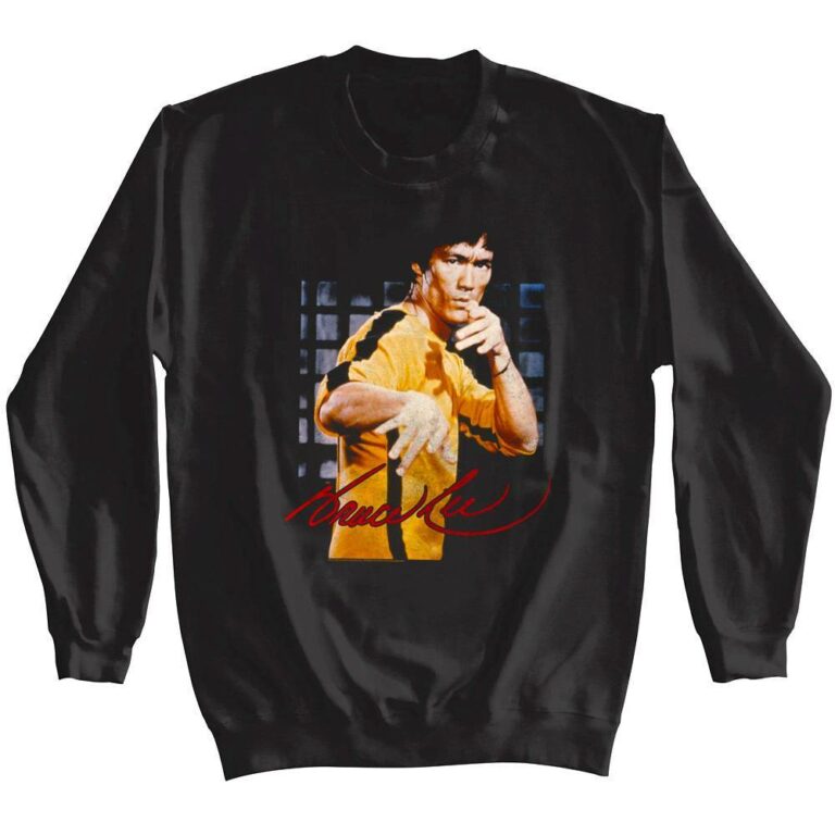 Bruce Lee Signature Yellow Jumpsuit Men’s Sweater