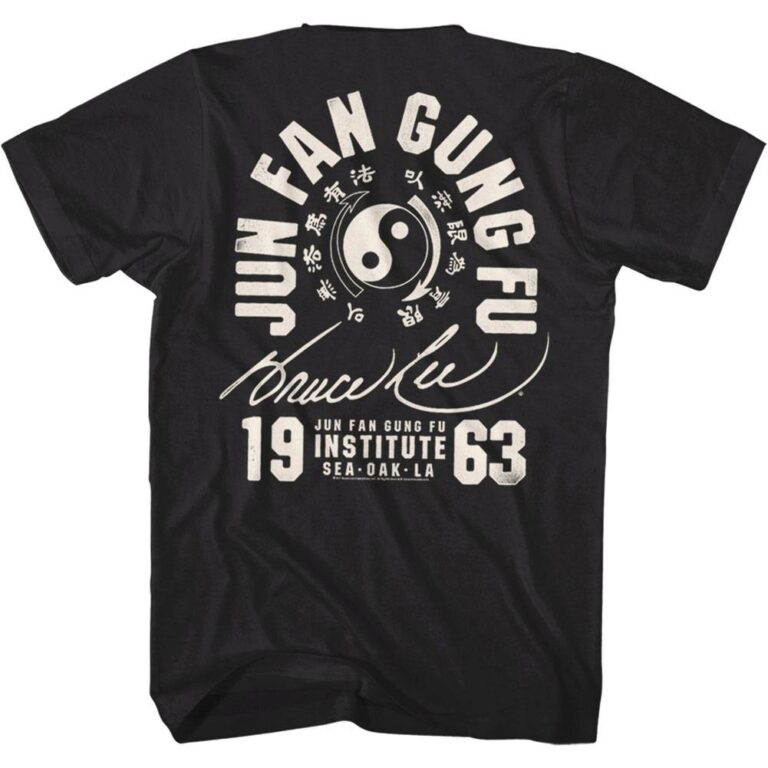 Bruce Lee Jun Fan Gung Fu Institute 1963 Men's T Shirt - Image 4