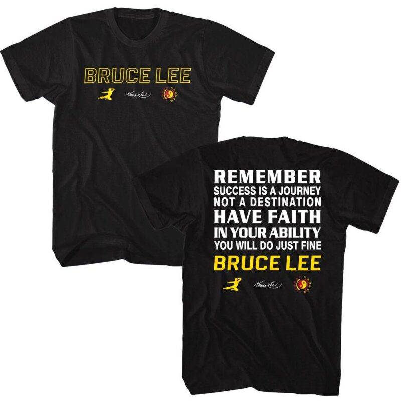 Bruce Lee Remember Success is a Journey Men’s T Shirt