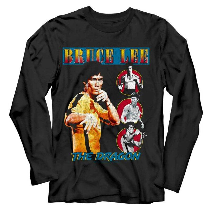 Bruce Lee The Dragon Spotllight Martial Arts Men’s T Shirt