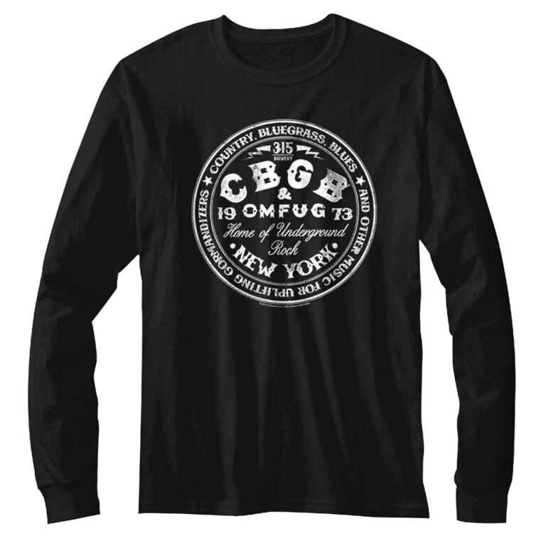 CBGB OMFUG 315 Bowery NYC Long Sleeve T Shirt