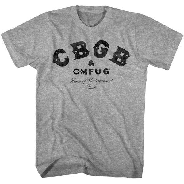 CBGB OMFUG Logo Men’s Heather T Shirt