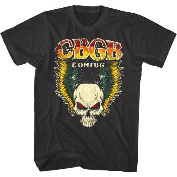 CBGB OMFUG Winged Skull Men’s T Shirt