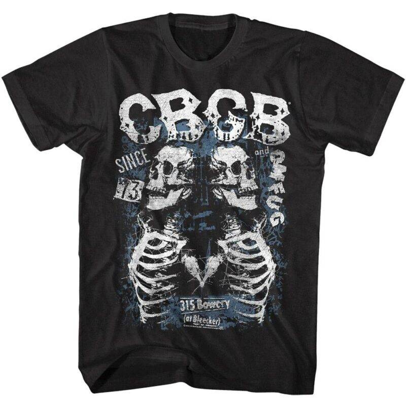 CBGB OMFUG Skeletons at Bleeker Men’s T Shirt