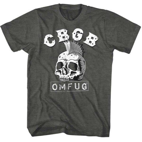 CBGB OMFUG Skull Mohawk Kids T Shirt