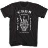 CBGB Skeleton Rock Hand Men’s T Shirt