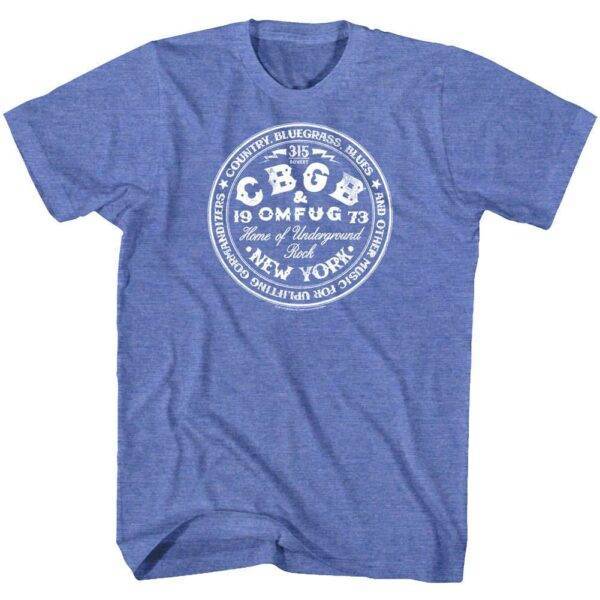 CBGB OMFUG 315 Bowery NYC Men’s Blue T Shirt