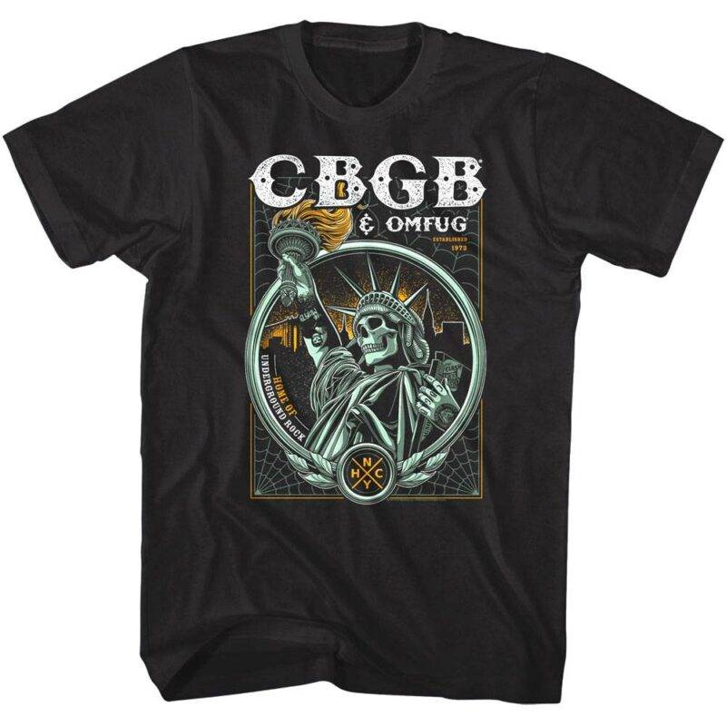 CBGB Statue of Liberty Men’s T Shirt