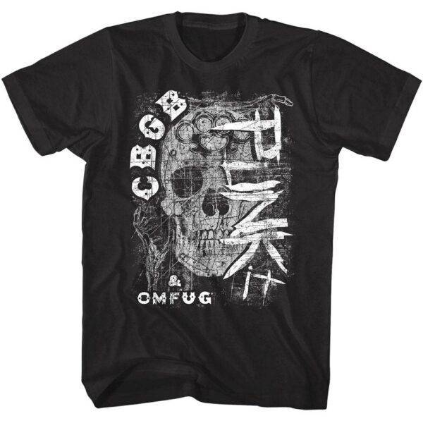 CBGB Skull PUNK IT Men’s T Shirt