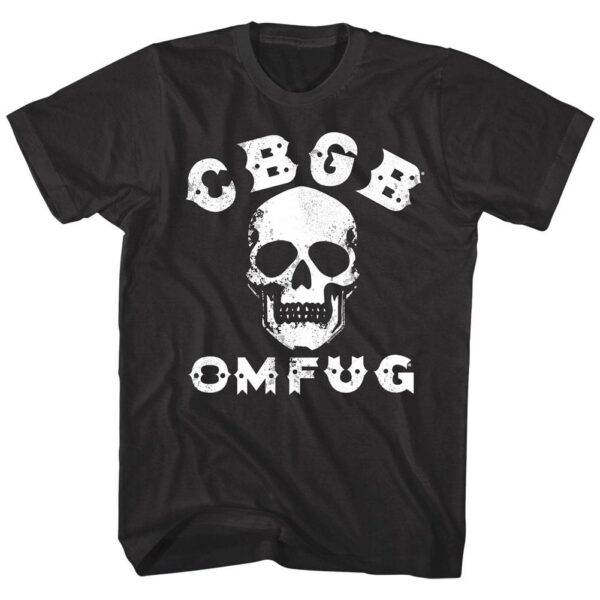 CBGB OMFUG Vintage Skull Men’s T Shirt