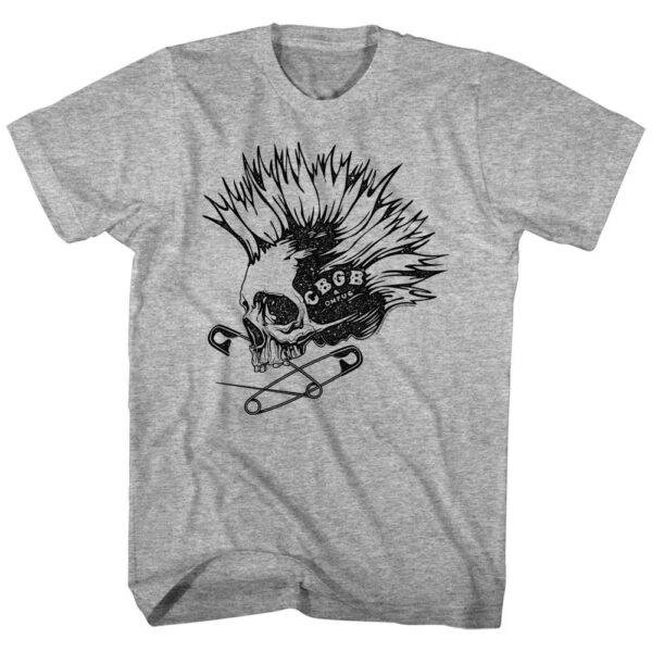 CBGB Punk Skull Men’s T Shirt
