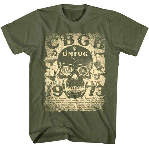 CBGB OMFUG Birthplace of Punk Men’s T Shirt