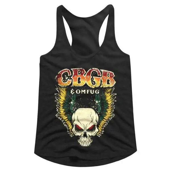 CBGB OMFUG Winged Skull Women’s Tank Top