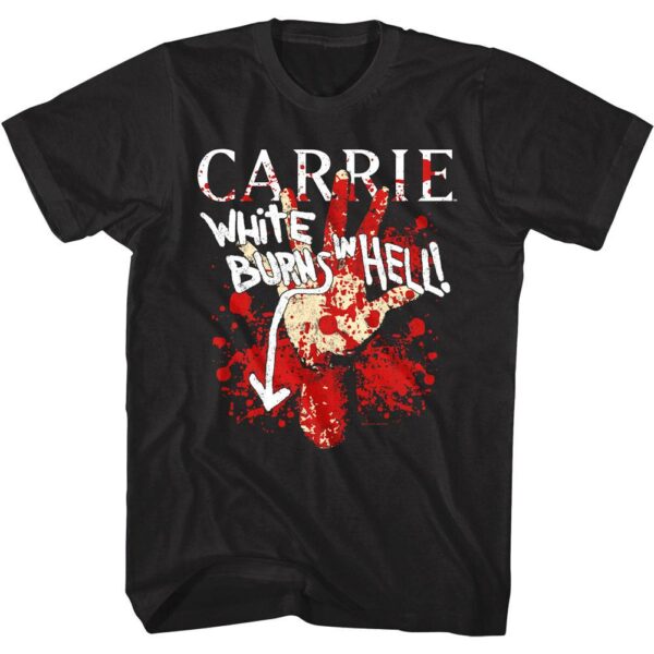 Carrie White Burns in Hell Men’s T Shirt