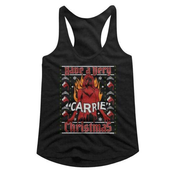 Carrie Have a Scary Christmas Women’s Tank Top