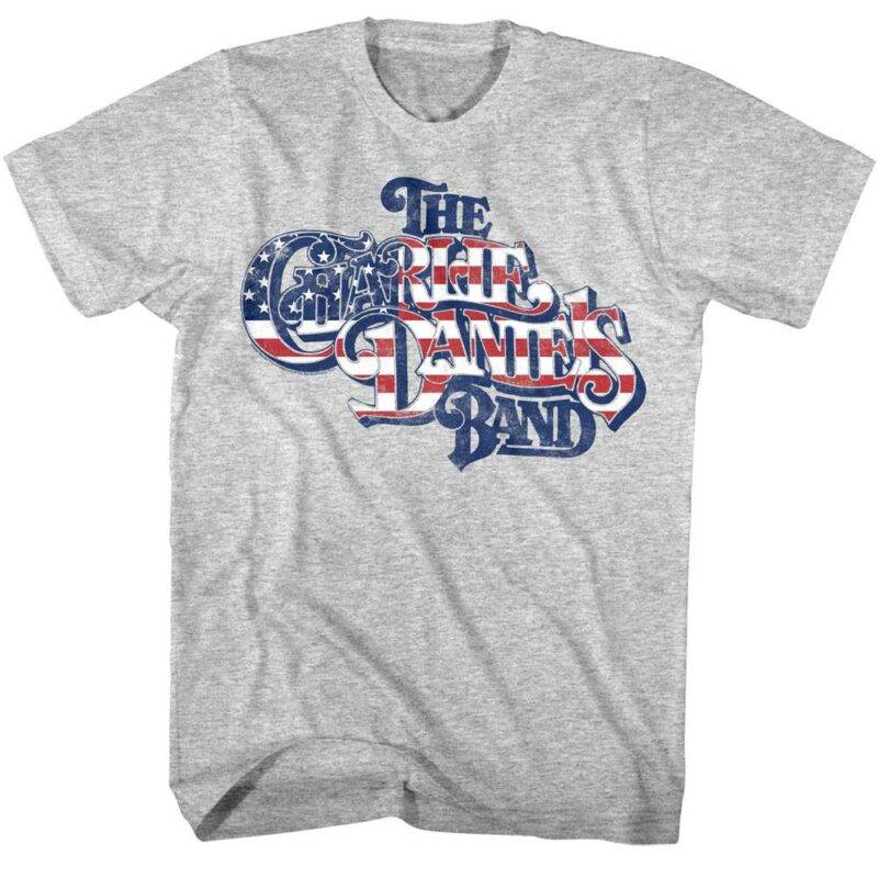 Charlie Daniels Band Star Spangled Logo Men’s T Shirt