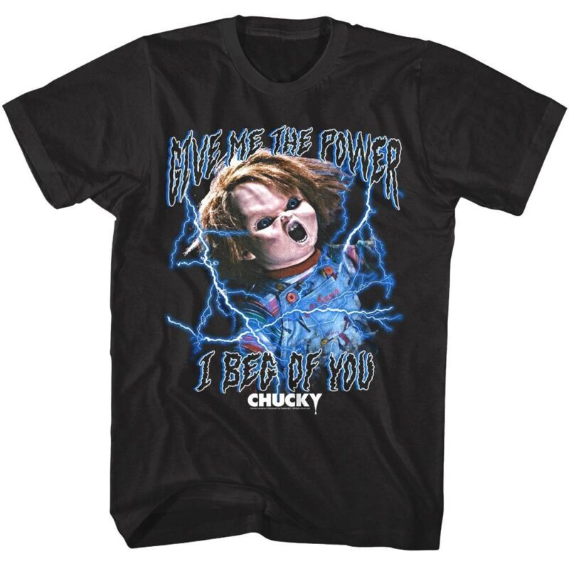 Childs Play Give Me The Power Chucky Men’s T Shirt