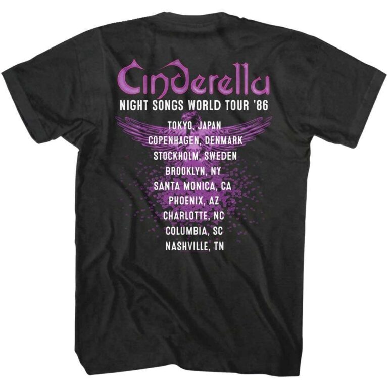 Cinderella Night Songs Tour 86 Men's T Shirt